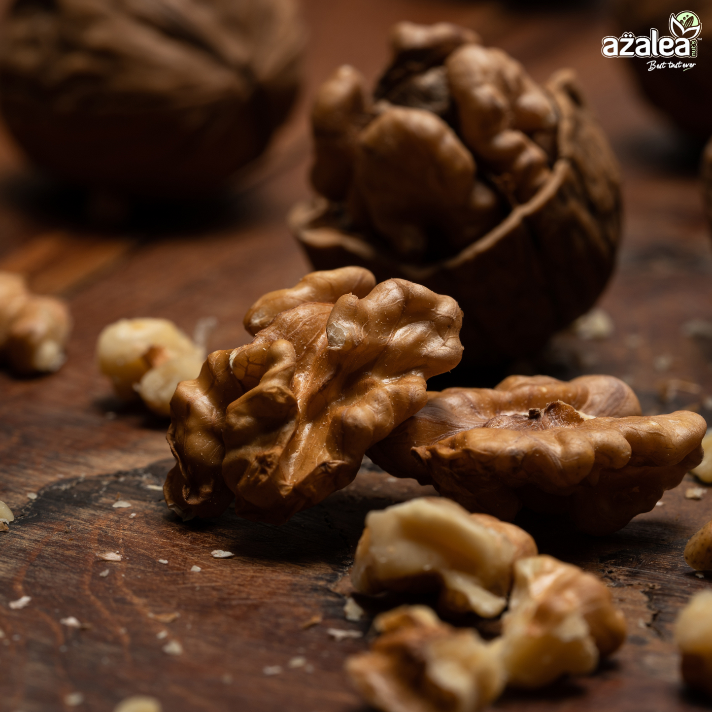 Azalea Nuts Premium In-Shell Walnuts 250gm – Inshell Walnut | Whole california Akhrot | Natural Brain Food