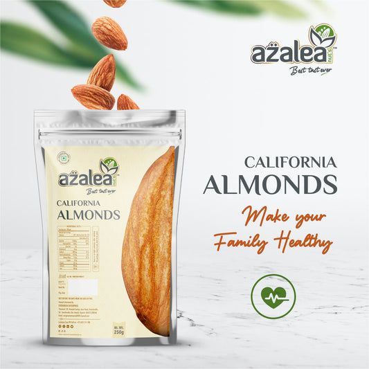 Azalea Nuts Premium California Almonds - badam - 250gm