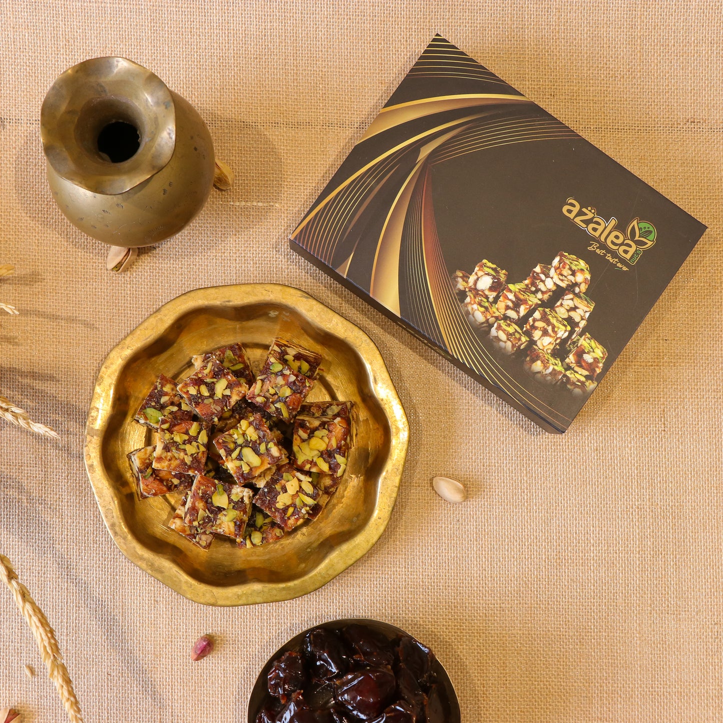 Azalea Nuts Dates Bites Dry Fruits Punch - No Sugar Premium Homemade Sweet Delight
