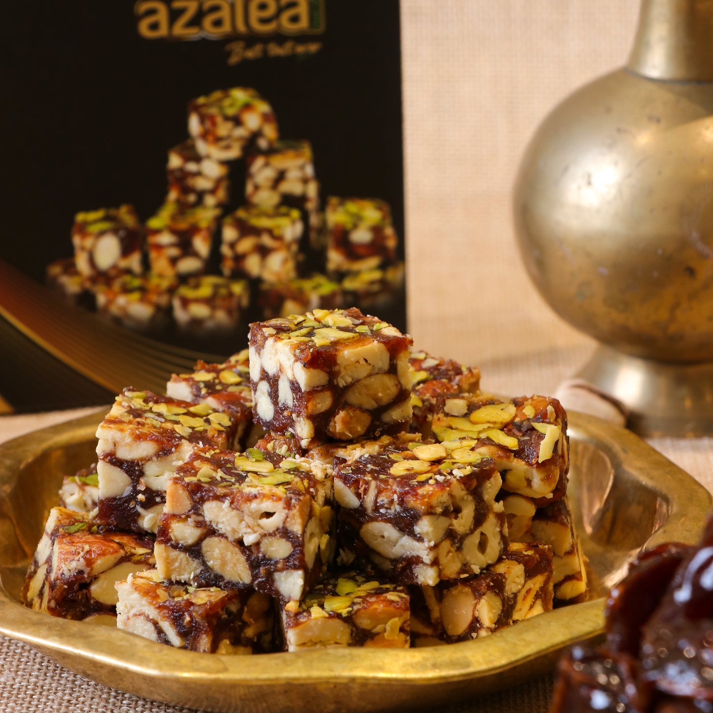 Azalea Nuts Dates Bites Dry Fruits Punch - No Sugar Premium Homemade Sweet Delight