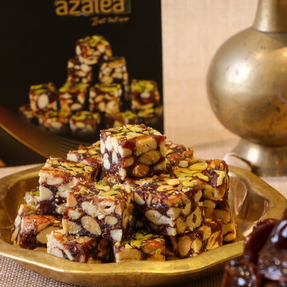 Azalea Nuts Dates Bites Dry Fruits Punch - No Sugar Premium Homemade Sweet Delight