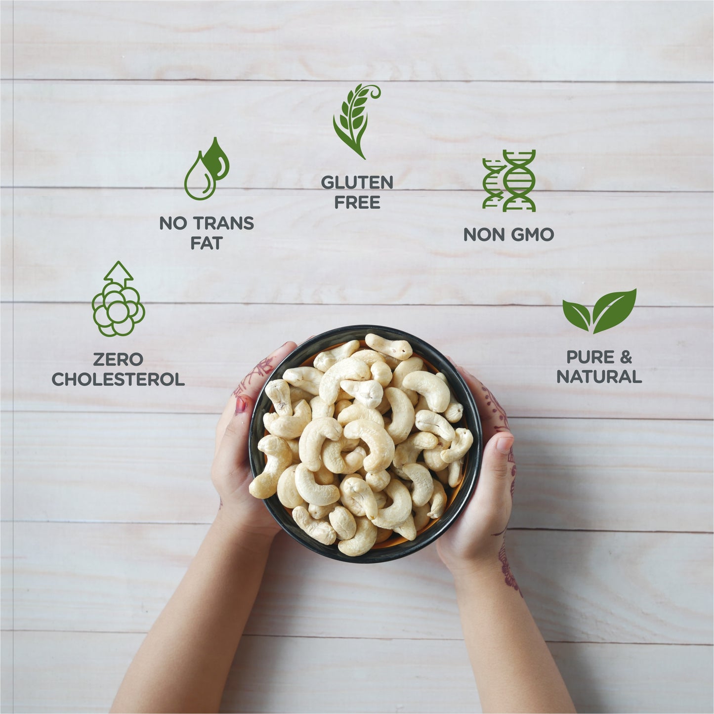 Azalea Nuts Premium Goa Cashews 250gm – WW320 | Whole Crunchy Kaju | No Preservatives