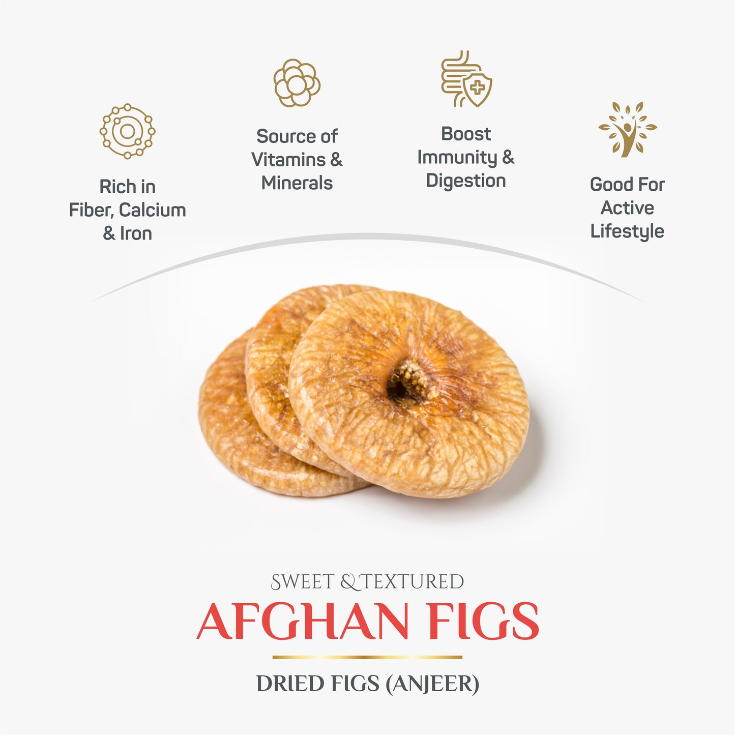 Azalea Nuts Premium Dried Figs (Anjeer) 250gm  | Naturally Sweet & Fiber-Rich | Soft & Juicy Dry Fruit