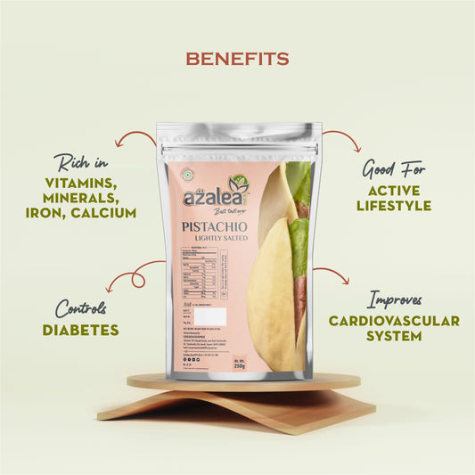 Azalea Nuts Premium Irani Pistachios 250gm – rosted  | Natural Pista | Rich in Protein & Antioxidants